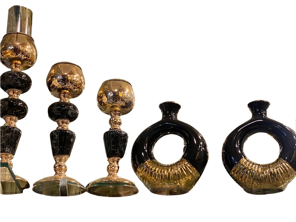 Imported Marble Candle Stand 3PC Set