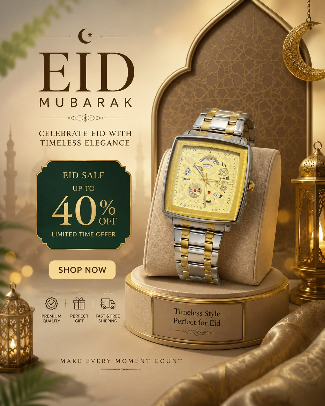 Elegance Enduring Style Wrist Watch