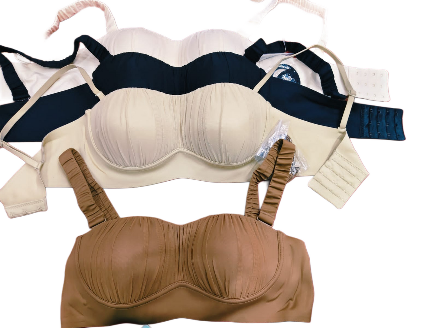 Fancy Soft Padded Back Hook Bra 32–42 Size