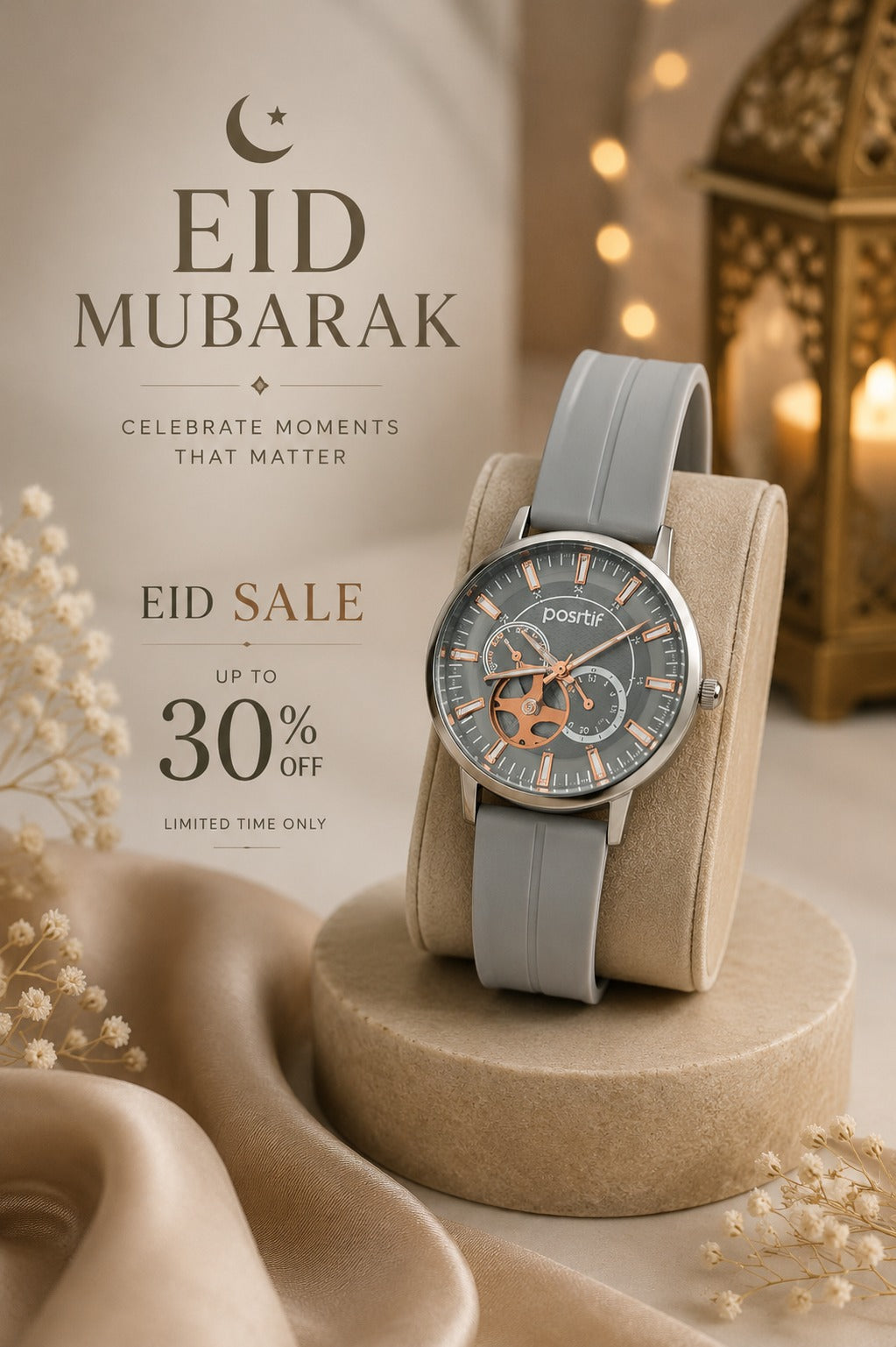 Positif Grey Elegance Premium Watch