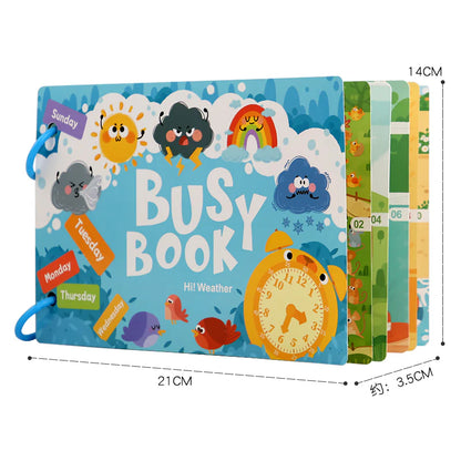 Montessori Learning Busy Book for Kids