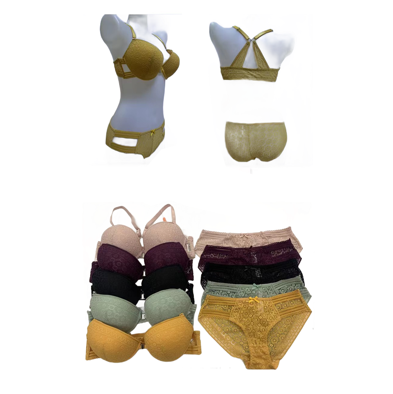 ElegantShape Padded Support Bra Set 38/46