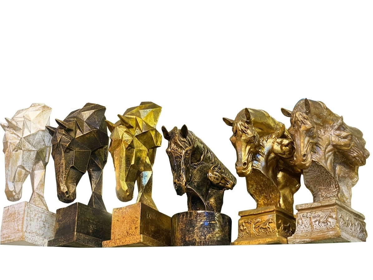 Modern Aesthetic Horse Statue (Single Piece)