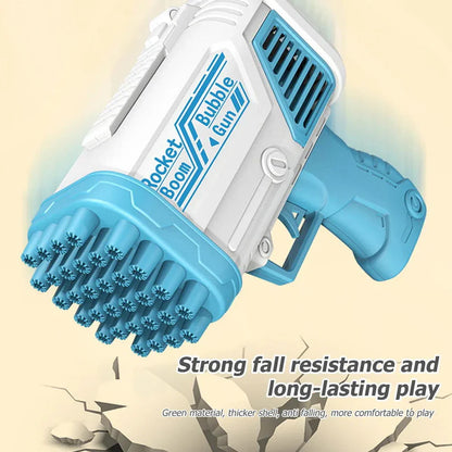 Bubble Machine Gun 32 Holes Blaster For Kids