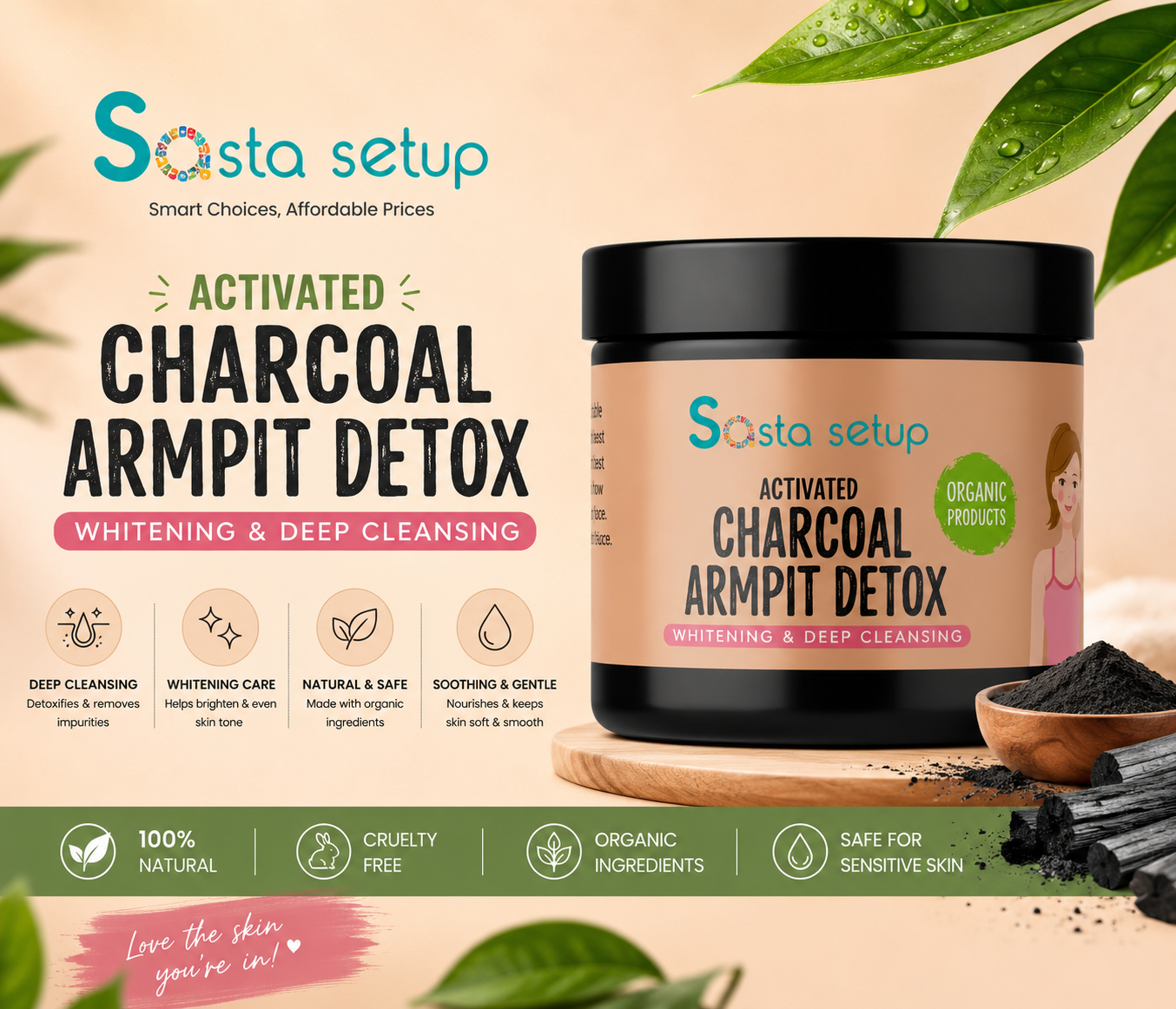 Activated Charcoal Armpit Detox