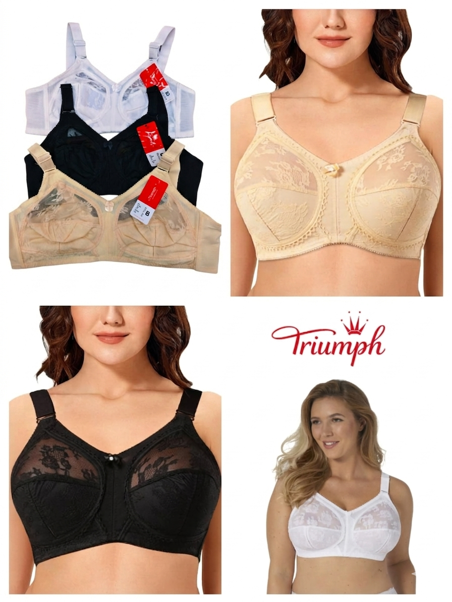 Elegant Doreen Style Full Coverage Bra B Cup 32–42 Size