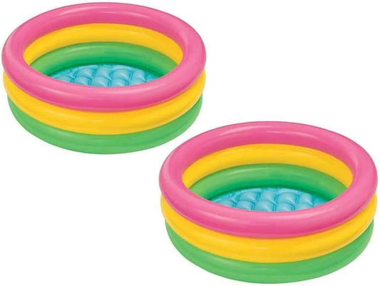 34X10 INTEX SUNSET GLOW BABY POOL