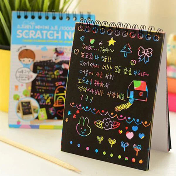 Medium Size Rainbow Scratch Paper Note