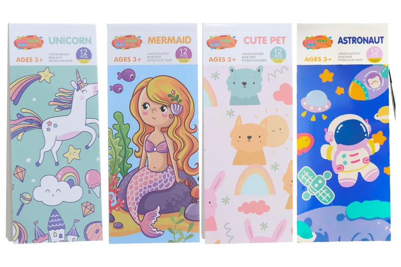 2 in 1 Kids Learning Deal (Water Magic Book + Magical Watercolor Book of 12 Pages)