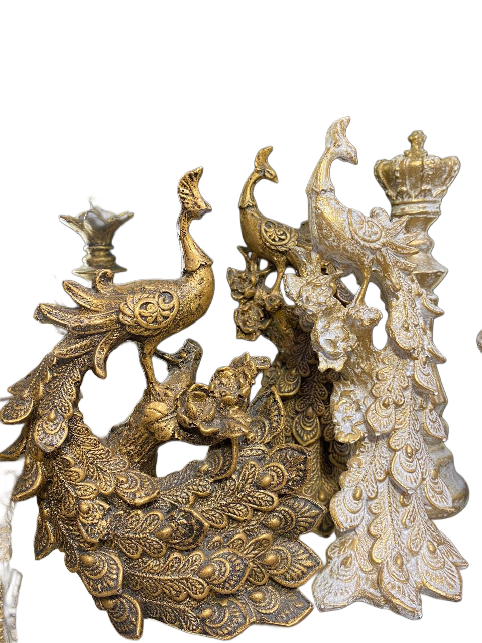 Antique Style Peacock Table Décor