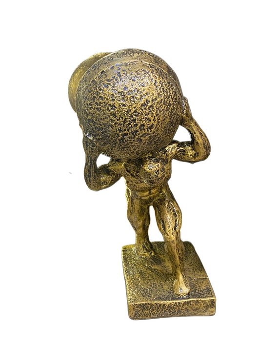 Antique Style Statue with Ball Accent Piece