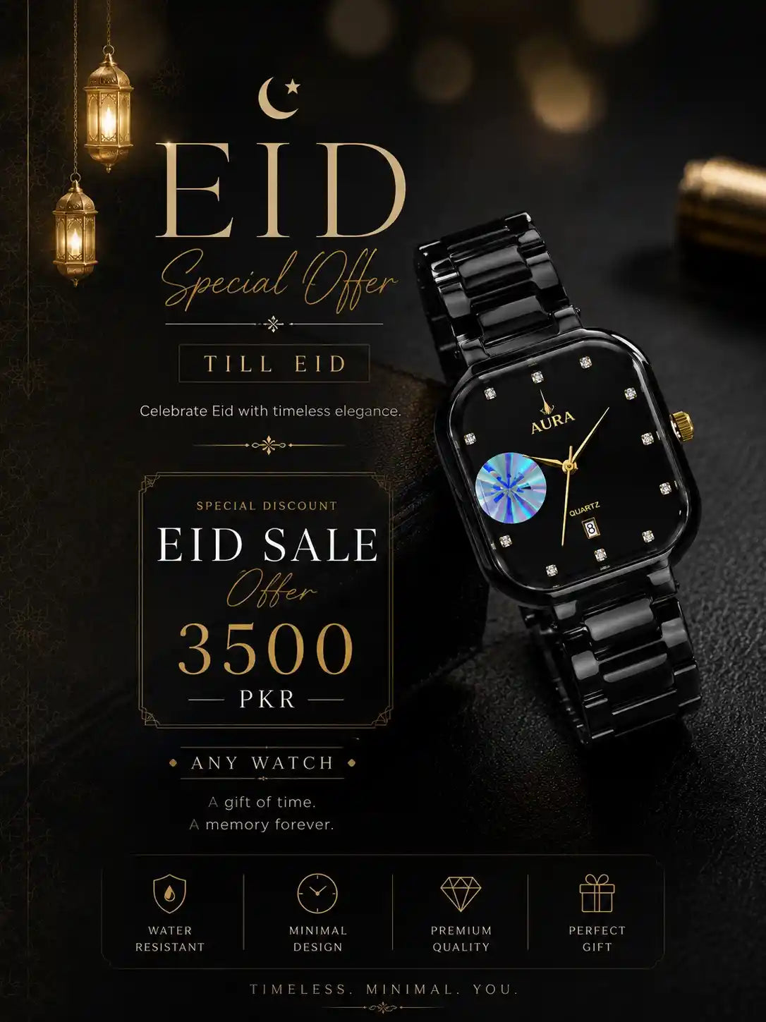 AURA Matte Black Edition Watch