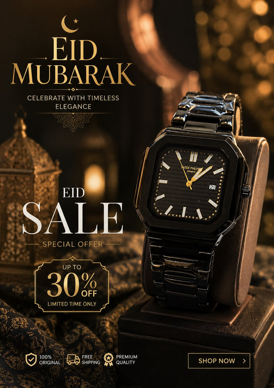 Premium Quality Black Classic Wrist Watch