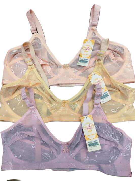 China Soft Net Bra Full Coverage Comfort 32–42 Size