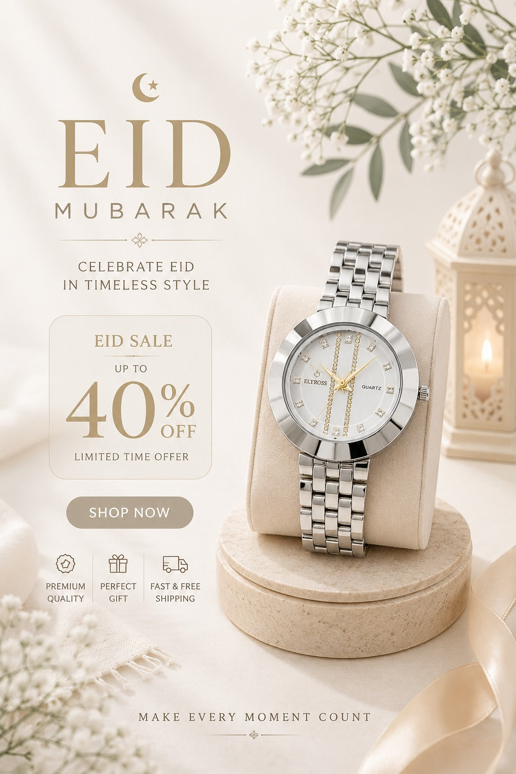 Eternity Glow Premium Style Wrist Watch