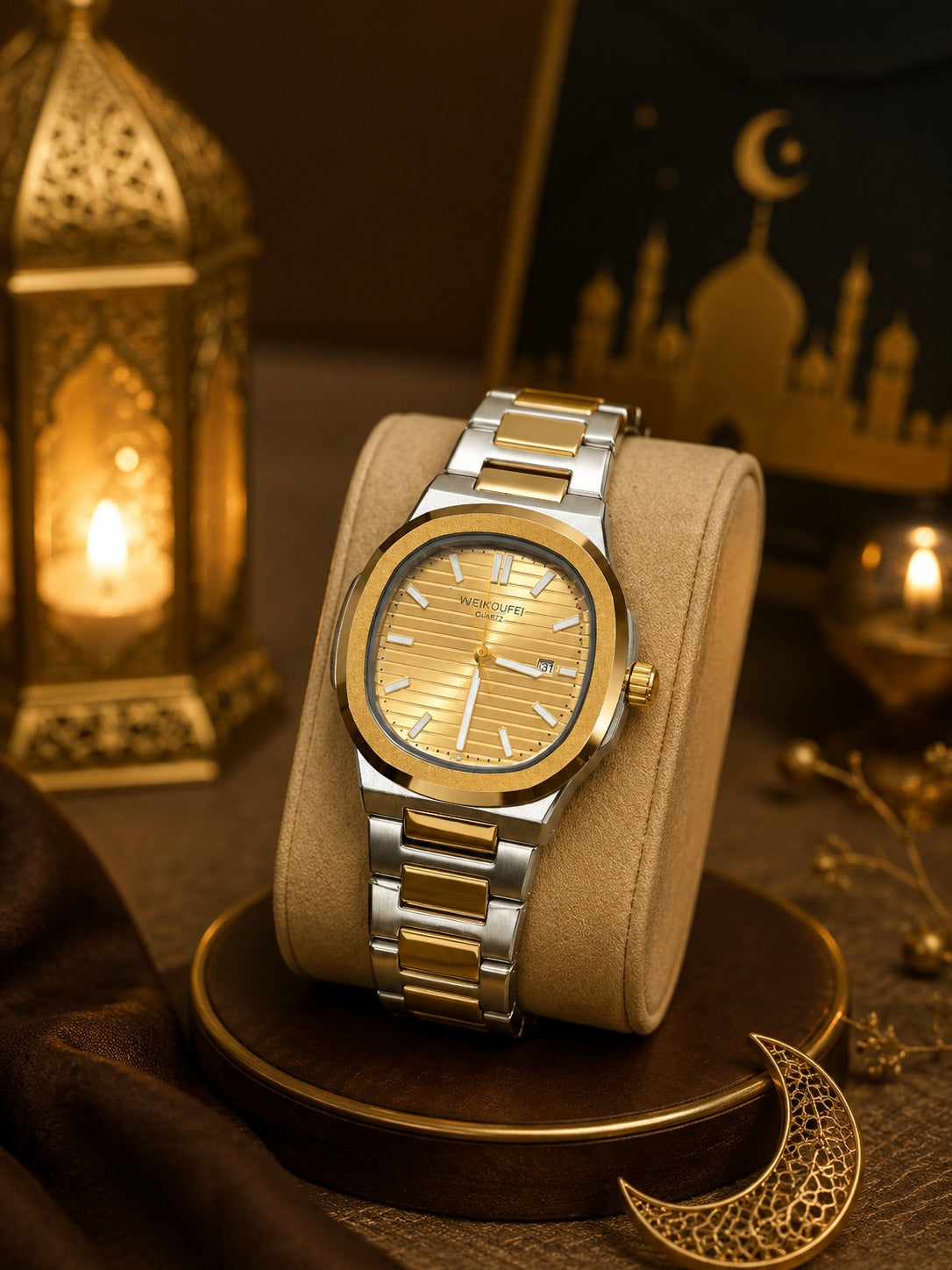 Quartz Golden Premium Watch