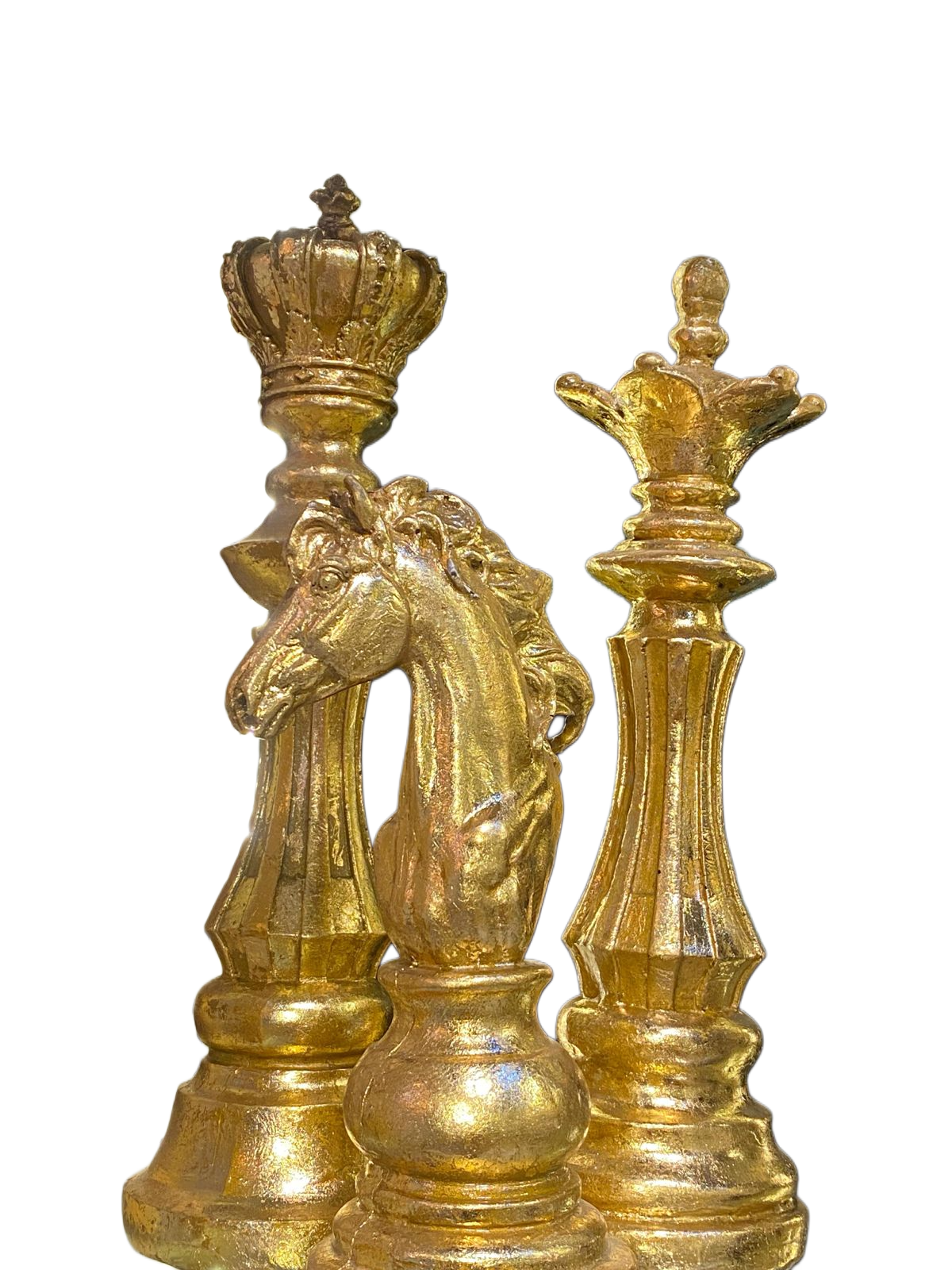 Antique Royal Chess 3 Piece Decoration Set
