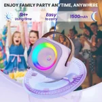 Kids Bluetooth Speaker System with 1 Wireless Mic - Image 4