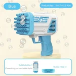 Bubble Machine Gun 32 Holes Blaster For Kids - Image 3