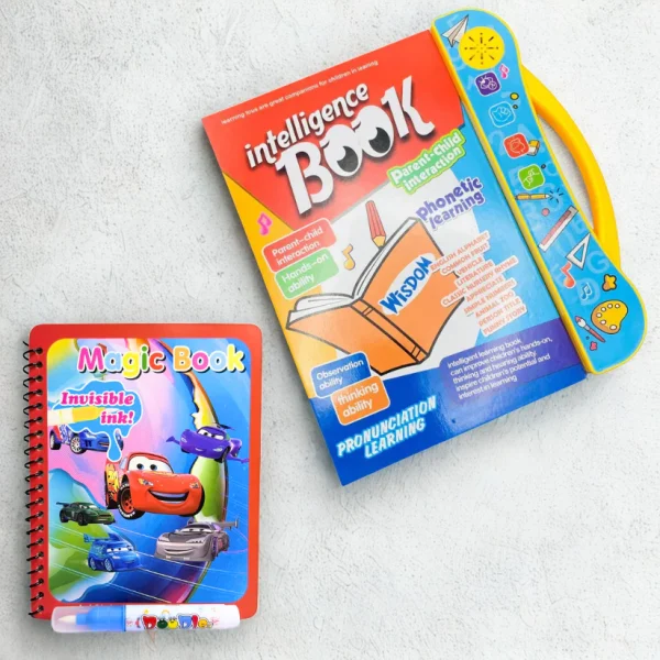 Intelligence Study Book + Free Magic Water Coloring Book