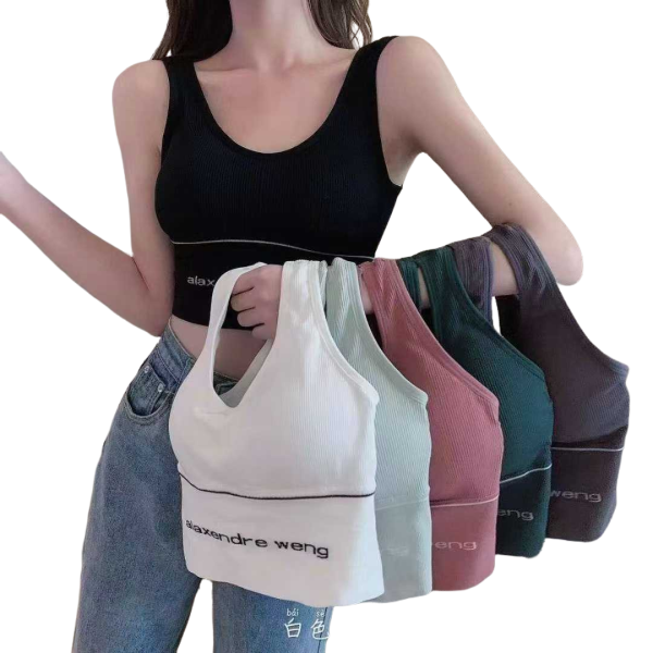Sports Bra with Removable Pads (Free Size)