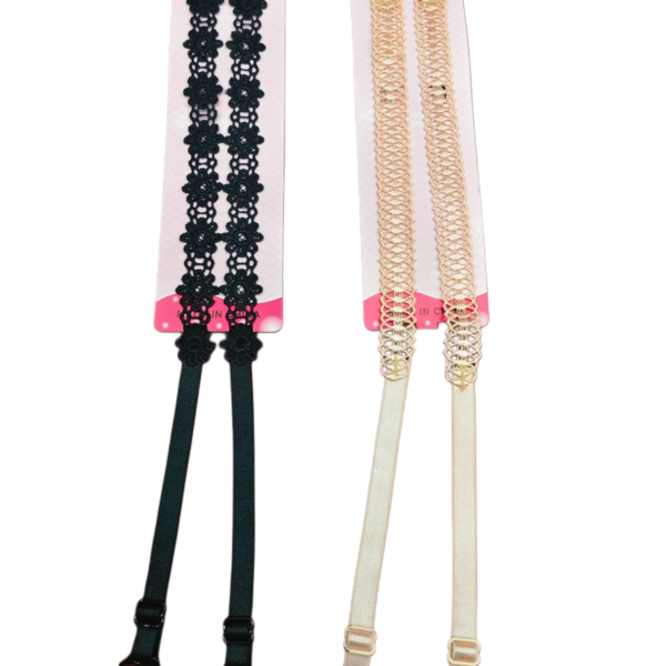 Lace Strap Bra Skin & Black Color