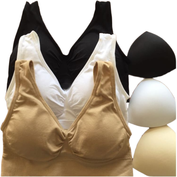 Padded Air Bra with Removable Pads 32–42 Size