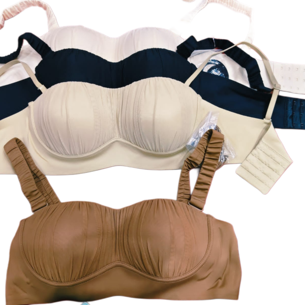 Fancy Soft Padded Back Hook Bra 32–42 Size