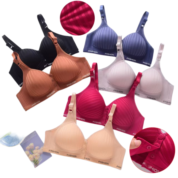 Front Open Button Padded Bra 32–42 Size